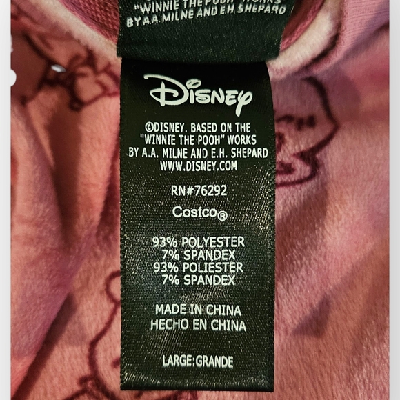 Pink Winnie the Pooh Velour Jersey / Sleepwear - Picture 5 of 5